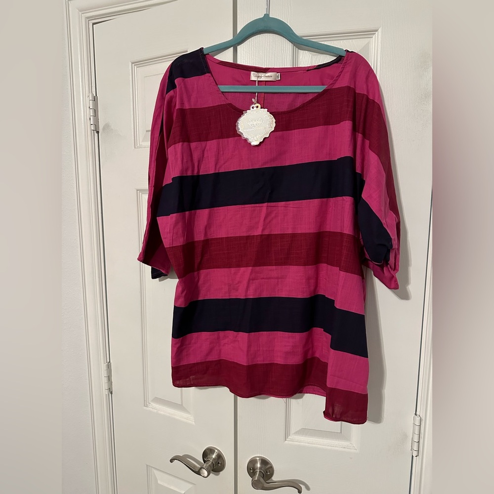 NEW! Simply Couture blouse. Cotton.